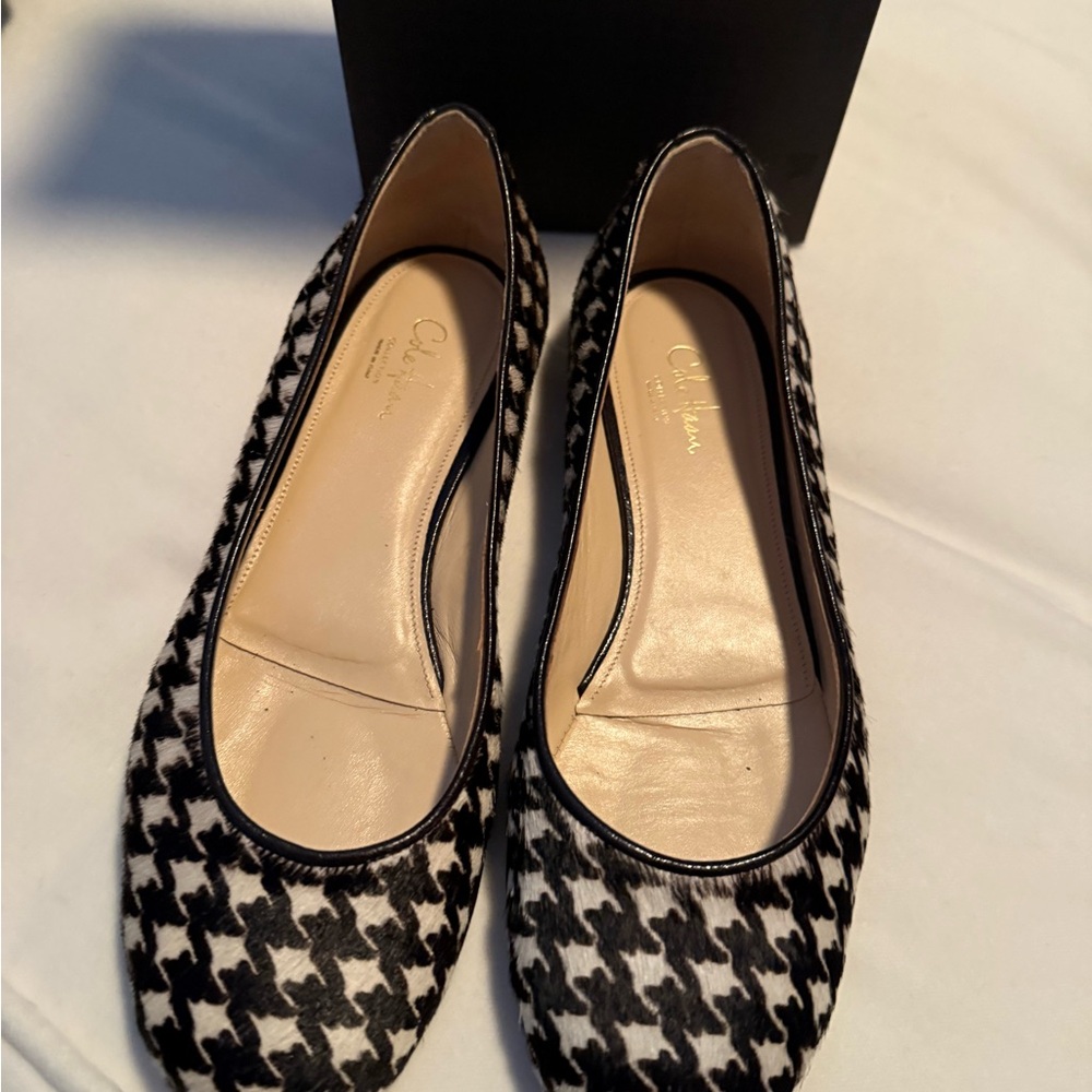 Cole Haan Collection Houndstooth Ballet Flats